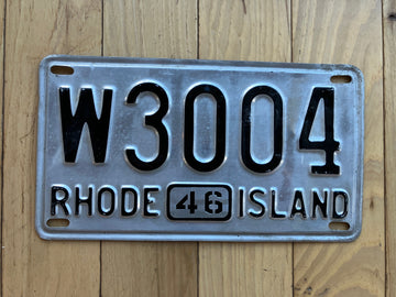 1946 Rhode Island License Plate