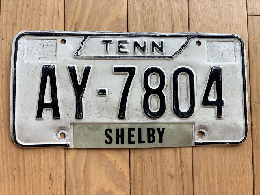 1968 Tennessee License Plate