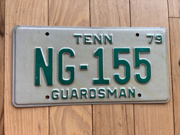 1979 Tennessee Guardsman License Plate