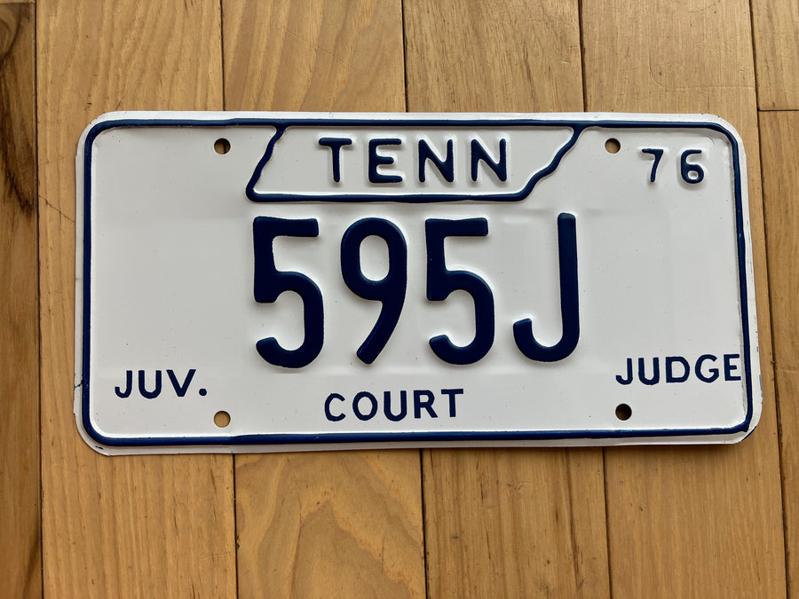 1976 Tennessee Juvenile Court Judge License Plate