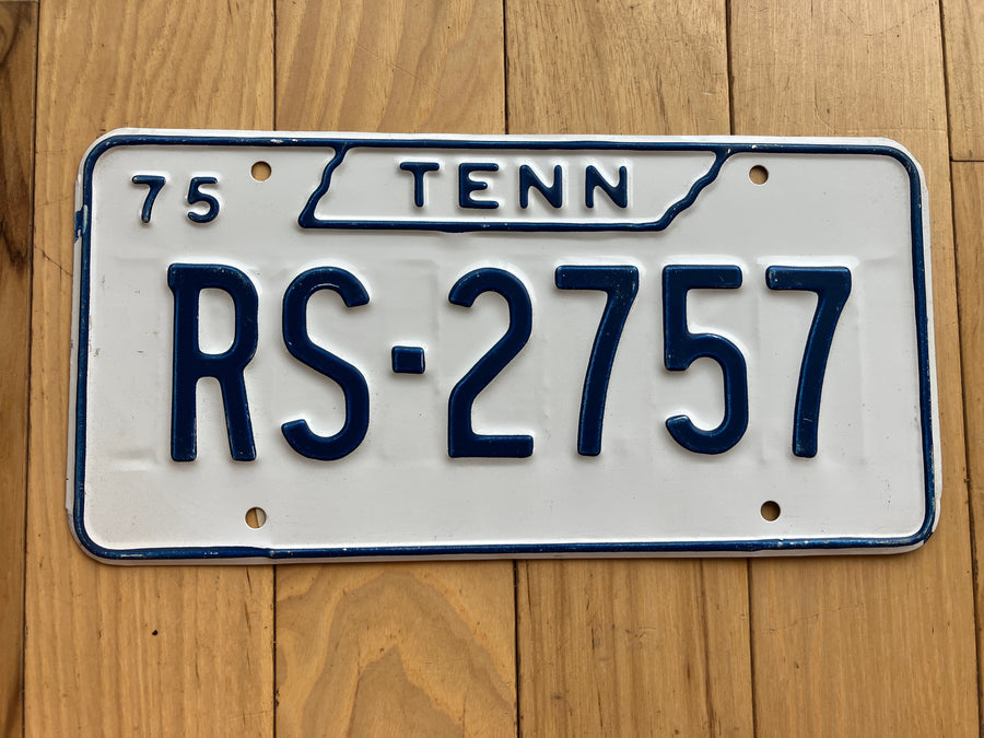 1975 Tennessee Rescue Squad License Plate