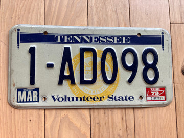 1979 Tennessee License Plate