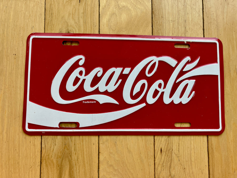 Coca Cola Booster License Plate