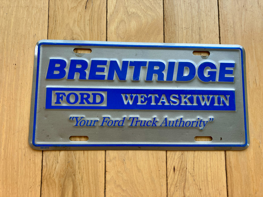 Brentridge Ford Booster License Plate