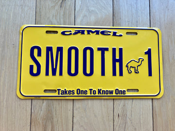 Camel Smooth 1 Booster License Plate