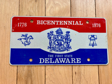 1976 Delaware Booster License Plate