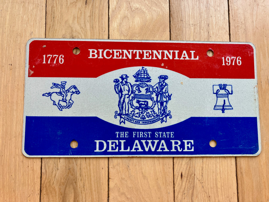 1976 Delaware Booster License Plate