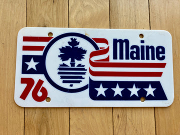 1976 Maine Booster License Plate (Plastic)