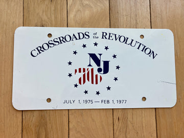 New Jersey Crossroads of the Revolution Booster License Plate