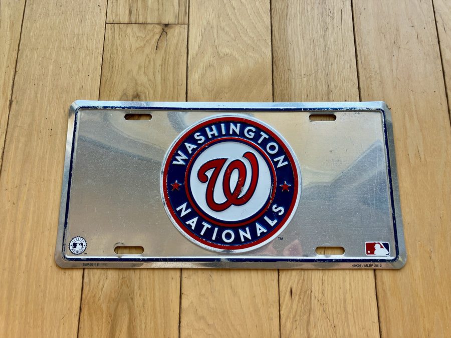 Washington Nationals Booster License Plate