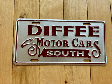 Diffee Motor Cars Booster License Plate