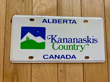 Alberta Kananaskis County Canada License Plate