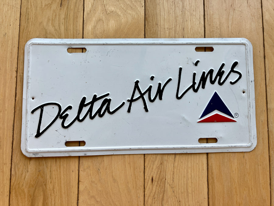 Delta Air Lines Booster License Plate