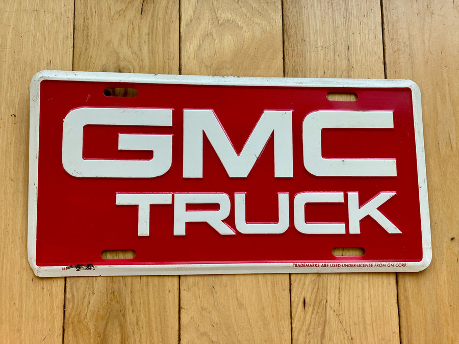 GMC Truck Booster License Plate