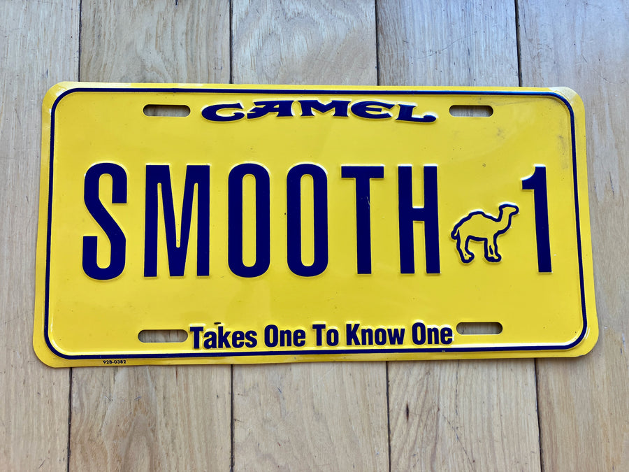 Camel Smooth 1 Booster License Plate