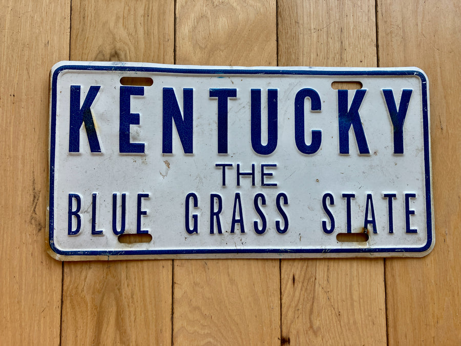 Kentucky The Blue Grass State Booster License Plate