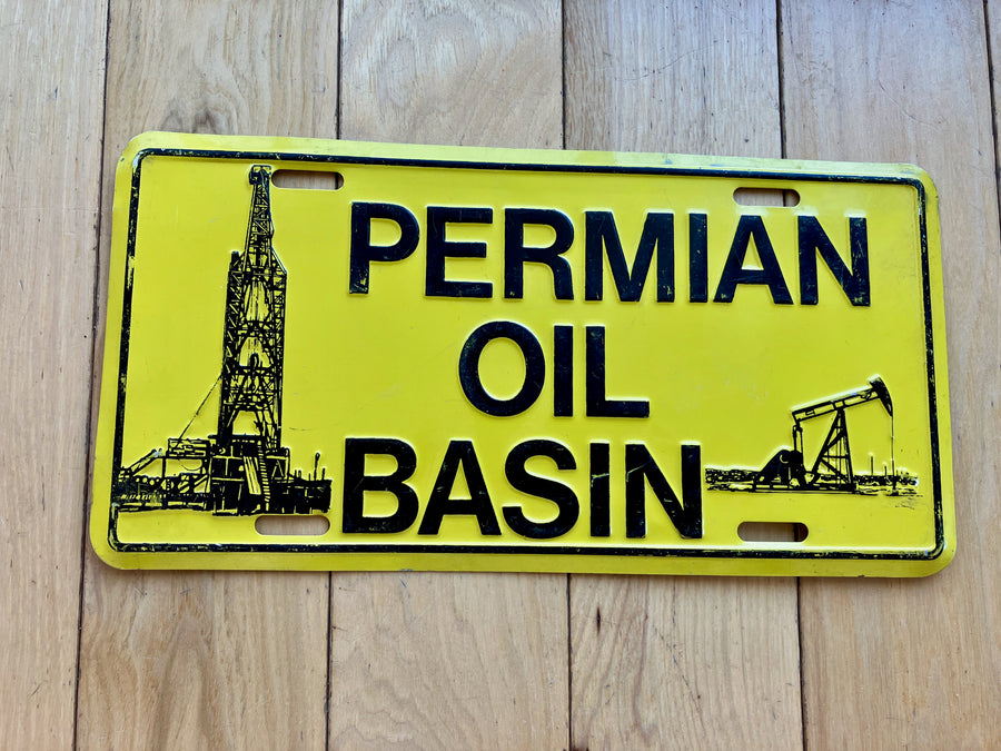 Permian Oil Basin Booster License Plate