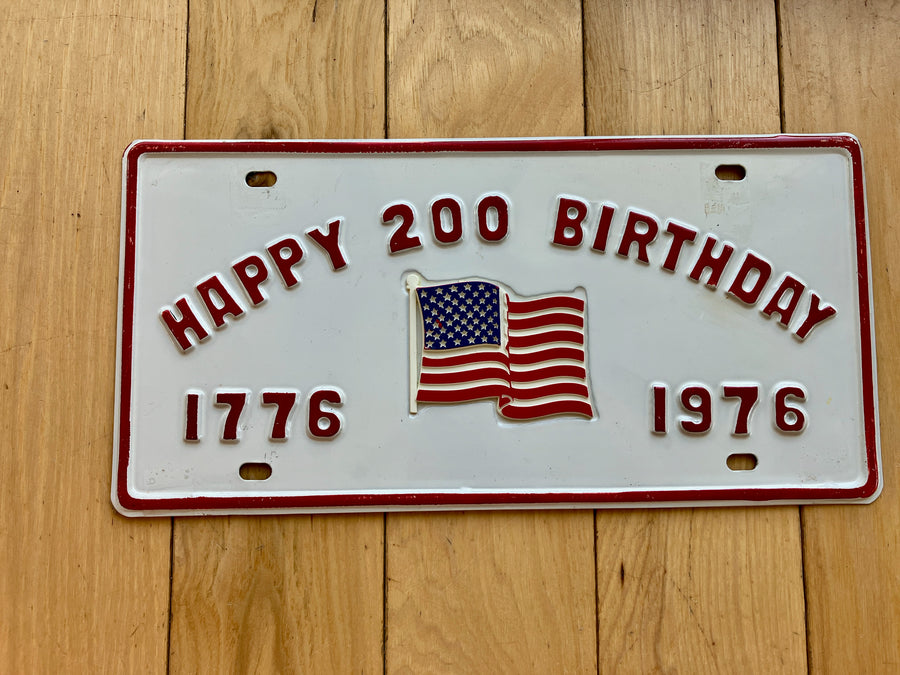 Happy 200th Birthday Booster License Plate