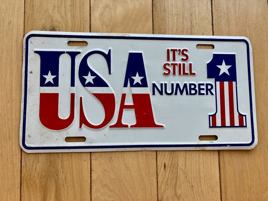 USA It's Still Number 1 Booster License Plate