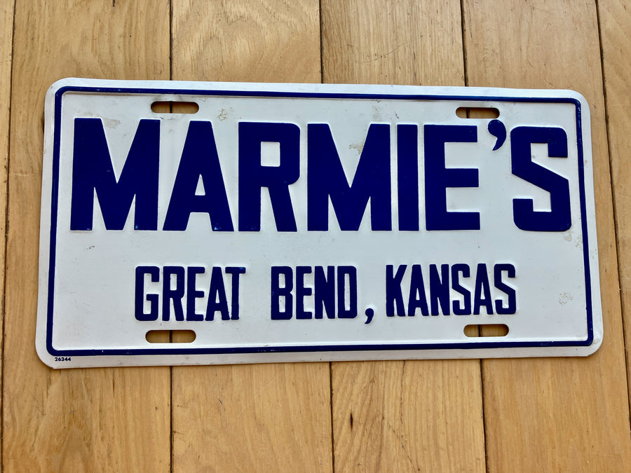 Marmies Great Bend, Kansas Booster License Plate