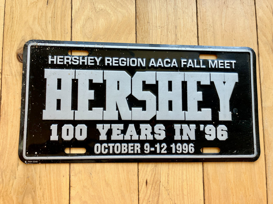 1996 Hershey Region AACA Fall Meet Booster License Plate