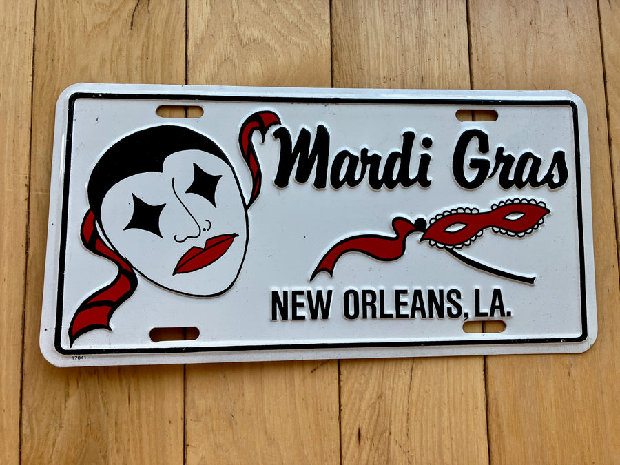 Mardi Gras New Orleans Booster License Plate
