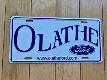 Olathe Ford Booster License Plate