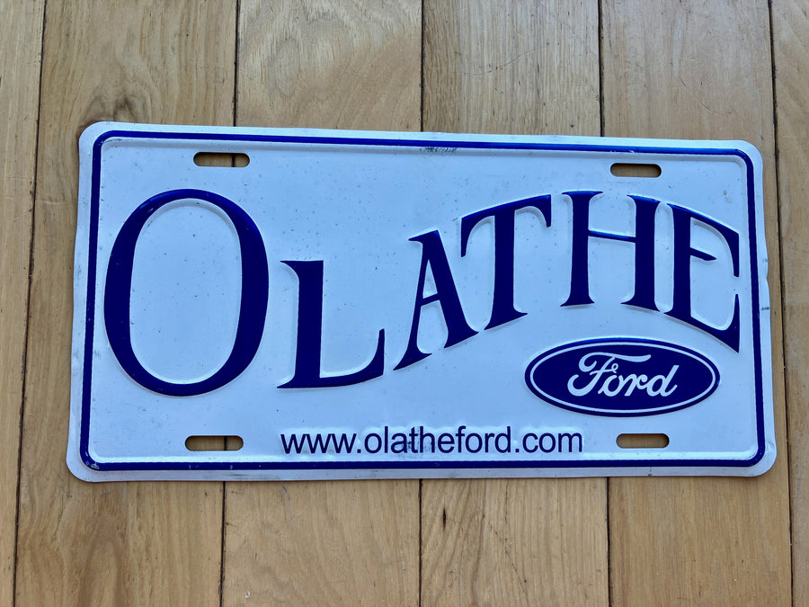 Olathe Ford Booster License Plate