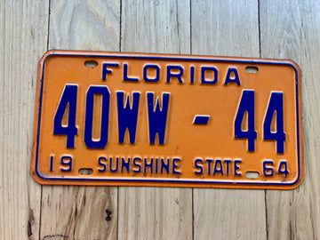 1964 Florida License Plate
