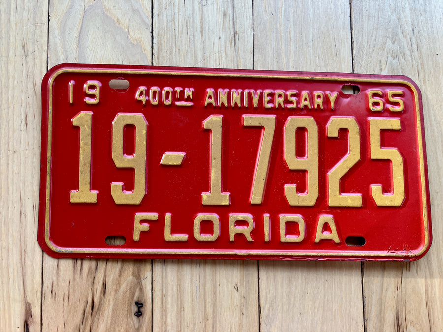 1965 Florida License Plate