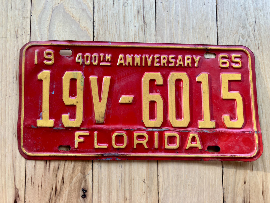 1965 Florida License Plate