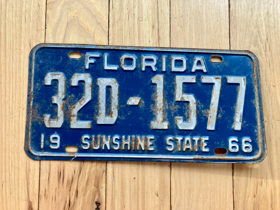 1966 Florida License Plate