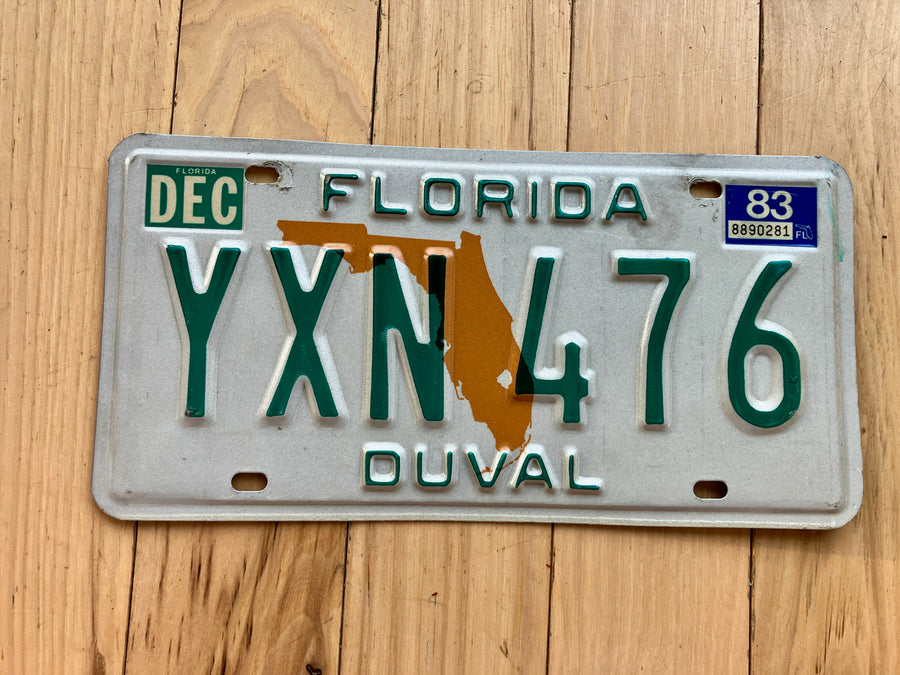 1983 Florida Duval License Plate
