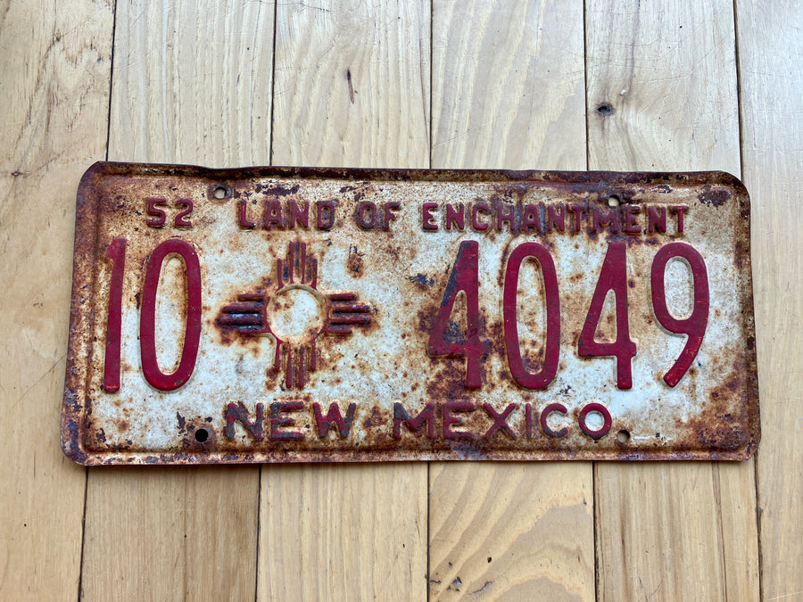 1952 New Mexico License Plate