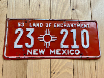 1953 New Mexico License Plate