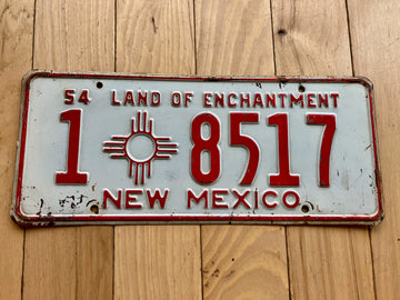 1954 New Mexico License Plate