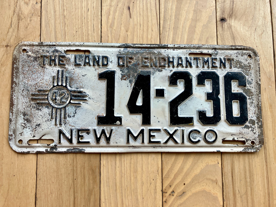 1942 New Mexico License Plate