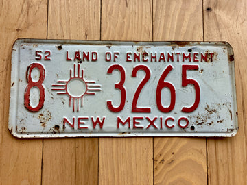 1952 New Mexico License Plate