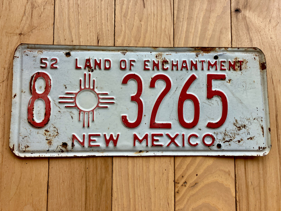 1952 New Mexico License Plate