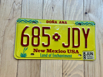 2000 New Mexico License Plate