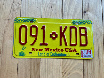 1998 New Mexico License Plate