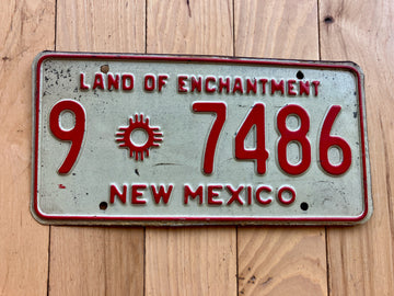 1970s New Mexico License Plate