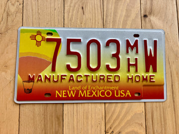 New Mexico Manufactured Home License Plate