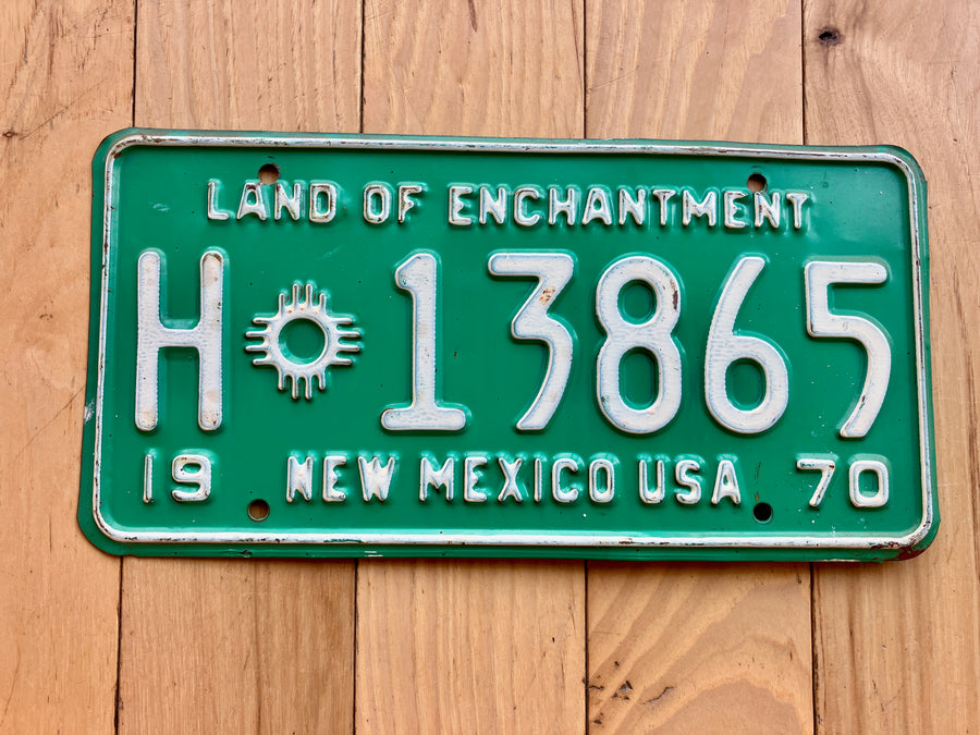 1970 New Mexico License Plate