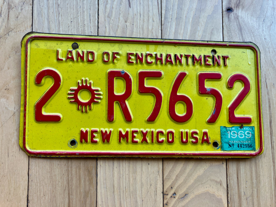 1969 New Mexico License Plate