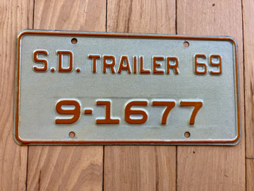 1969 South Dakota Trailer License Plate
