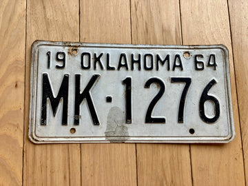 1964 Oklahoma License Plate
