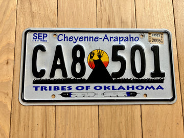 2005 Cheyenne Arapaho Tribes of Oklahoma License Plate