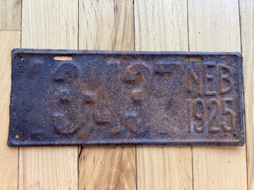 1924 Nebraska License Plate