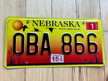 2005 Nebraska License Plate
